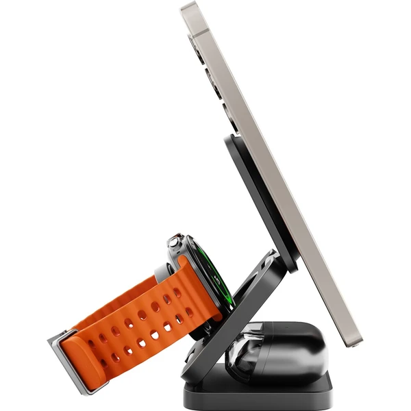 Cubenest SQS312 Pro Qi2.2 3v1 magnetická nabíjačka pre Samsung sivá - Nabíjačky - Obrázok d_b30b68f32078406fa16de1a9a82b8ba5