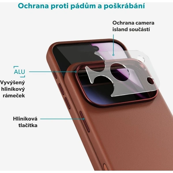 Epico Leather Pro Mag+ MagSafe/Qi2 kožený kryt iPhone 17 Pro Max/18 Pro Max hnědý - Puzdra - Obrázok d_b532634060cd41aa9ea075c55ca4686e