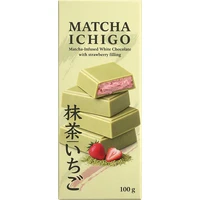 Biela čokoláda Matcha Ichigo s jahodovou náplňou 100 g - Cukrovinky