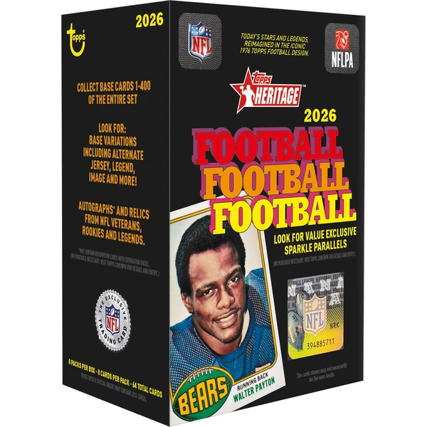 Fotbalové karty 2026 Topps Heritage Football - Value Box - Futbalové karty - Hlavný obrázok