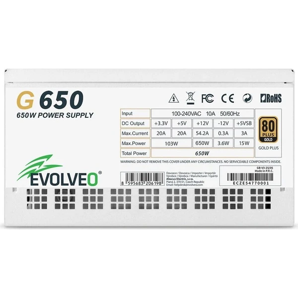 EVOLVEO G650 650W biely - Zdroje - Obrázok d_b70a7826274542b0abe70aa53f51c529