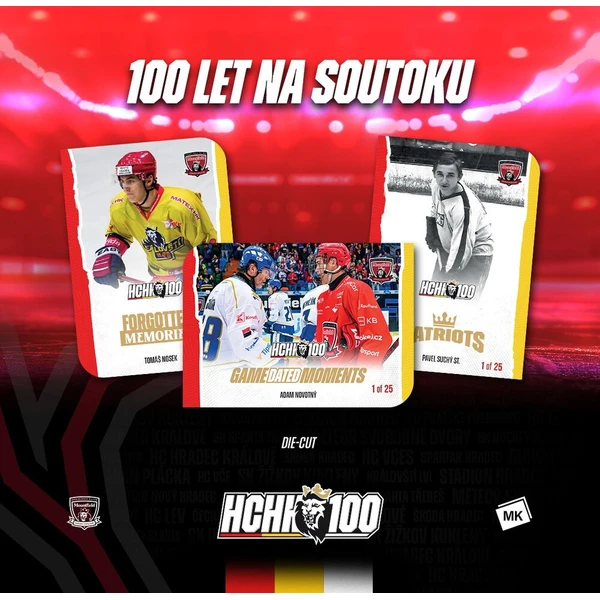 MK hokejové karty 2025 100 rokov na sútoku Hradec Králové box - Hokejové karty - Obrázok d_b75f46fe38cc45bfa12633130b8957cd