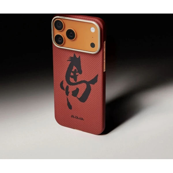 Pitaka Edge Case Ink Horse MagSafe kryt iPhone 17 Pro Cinnabar - Puzdra - Obrázok d_b79d5dfc148946fc9b438a34410f961c