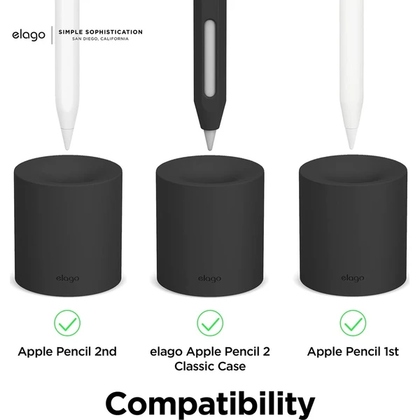 ELAGO Silikónový stojan pre Apple Pencil biely - Stojany - Obrázok d_b7f04bb541154a09a813f59e52cc1c63