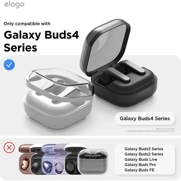 ELAGO Duo Clear púzdro Samsung Galaxy Buds4/Buds4 Pro béžové - Puzdra - Obrázok d_b89587de0f464c519a316e3492cabd80