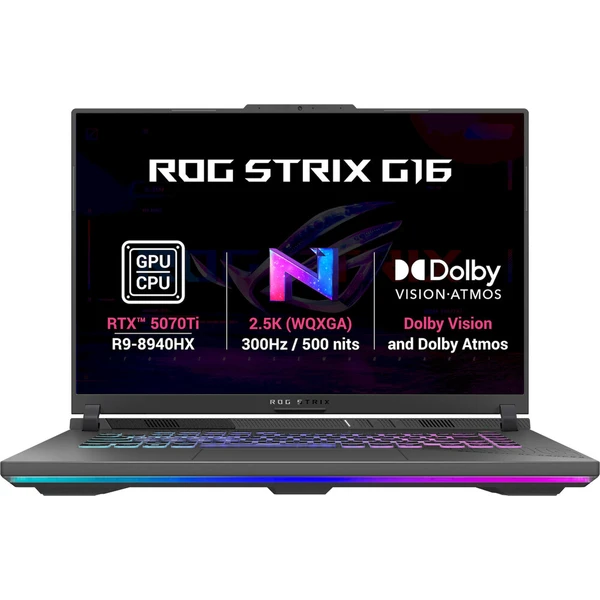 ASUS ROG Strix G16 (G614PR-TS150Z) RTX 5070 Ti šedý - Notebooky - Hlavný obrázok