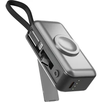 Spello ForcePack Mini 2in1 5000mAh powerbanka so stojančekom a káblom čierna/sivá - Powerbanky