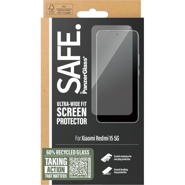 PanzerGlass® SAFE Ultra-Wide Fit sklo Xiaomi Redmi 15 - Ochranné fólie a sklo - Obrázok d_b91b49ee8e4c4cafae19be6ab6dcc9ac