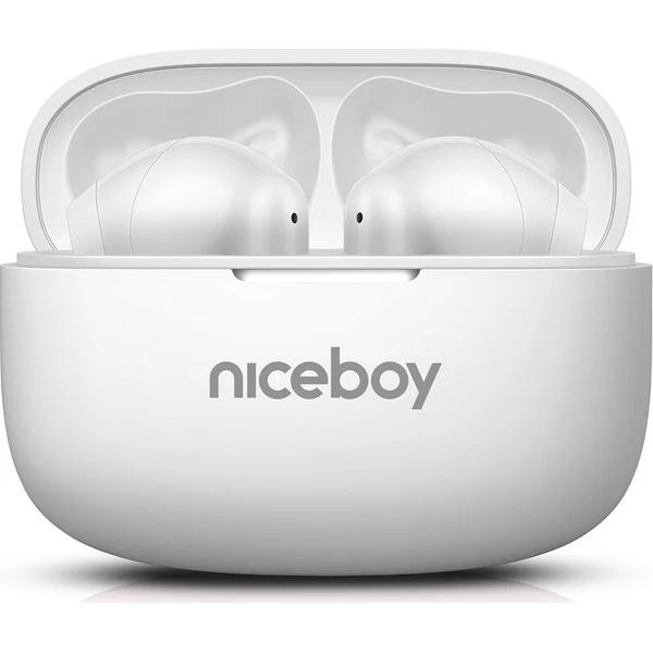 Niceboy Beans 5 PRO bezdrôtové slúchadlá biele - Slúchadlá - Hlavný obrázok