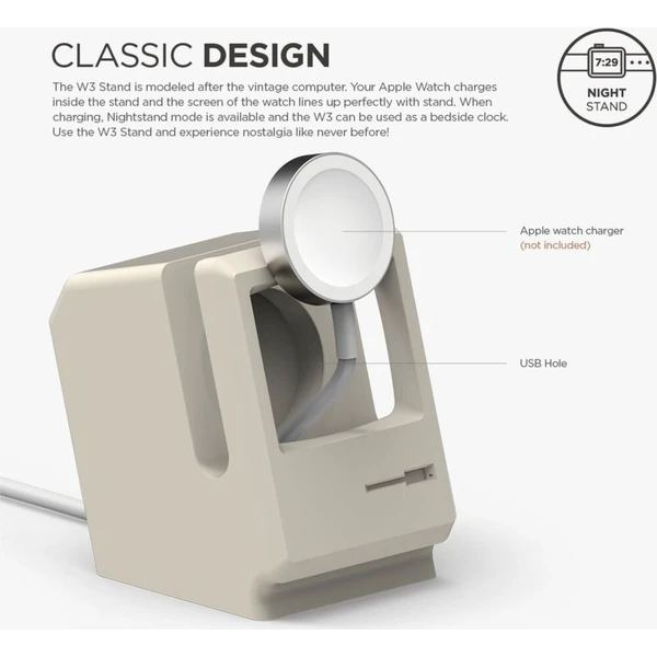 ELAGO W3 Macintosh Night Stand stojan pre Apple Watch čierny - Stojany - Obrázok d_ba8948cff39f4913a83d2436bd05721c