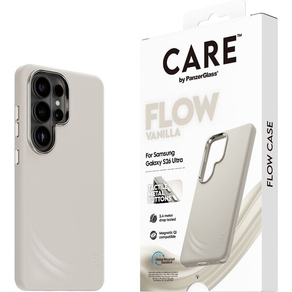 E-shop PanzerGlass® CARE Flow Qi kryt Samsung Galaxy S26 Ultra Vannila
