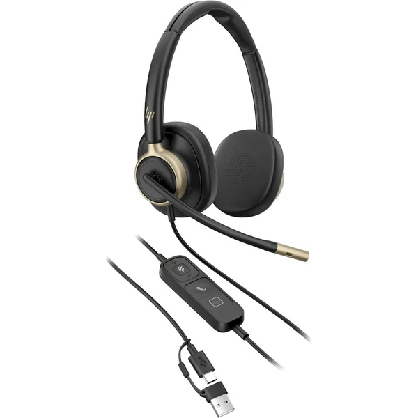 HP Poly Mission 825 Stereo USB Wired Headset - Slúchadlá - Hlavný obrázok