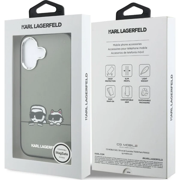 Karl Lagerfeld IML K&CH Heads Logo MagSafe kryt iPhone 17 čierny - Puzdra - Obrázok d_bc56eb0d206146689259e5307acfe4dd