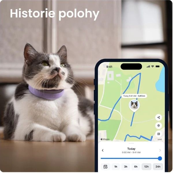 Tractive CAT 6 Mini inteligentný GPS lokátor pre mačky levanduľový - GPS Moduly  - Obrázok d_bc6ab3e75589481aad2d02e60849f4d4