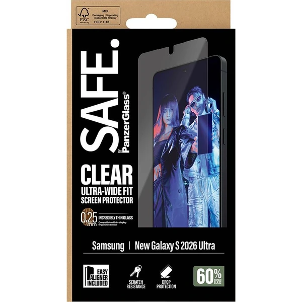 PanzerGlass® SAFE sklo s inštalačným rámčekom Samsung Galaxy S26 Ultra - Ochranné fólie a sklo - Obrázok d_bcbacf7fa86a4fa089f27e6bbd799f98