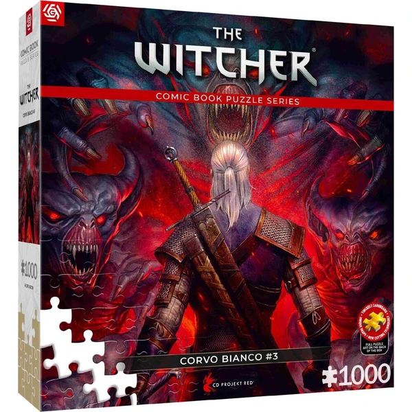 Komiksová hádanka: The Witcher (Wiedźmin) Corvo Bianco (1000) - Puzzle - Hlavný obrázok