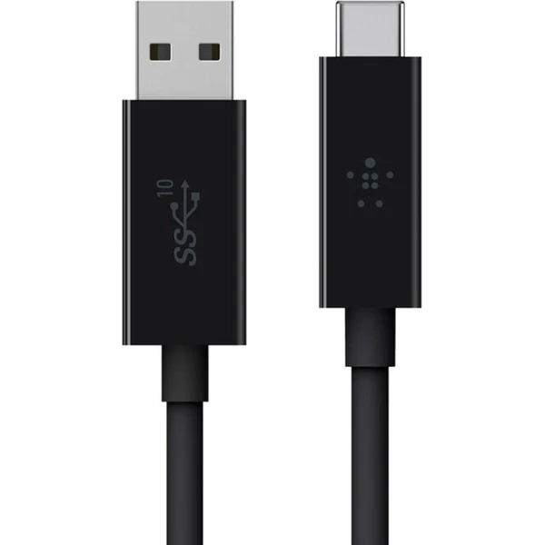 Belkin USB-C/USB-A 3.1 kábel, 0,9 m, 10 Gb/s, čierny - Káble a redukcie - Hlavný obrázok