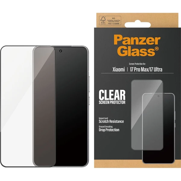 PanzerGlass® Ultra-Wide Fit sklo Xiaomi 17 Pro Max/17 Ultra - Ochranné fólie a sklo - Hlavný obrázok