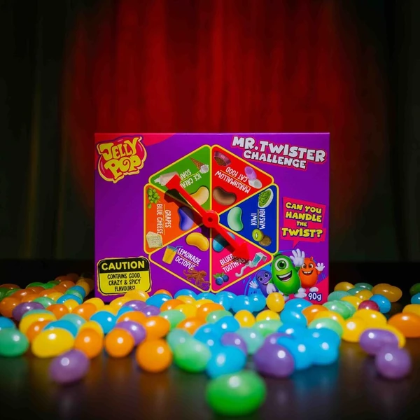 Bonbóny JellyPop Mr. Twister Challenge 90 g - Cukrovinky - Obrázok d_bdafbb513ee0409eafb768021055b075