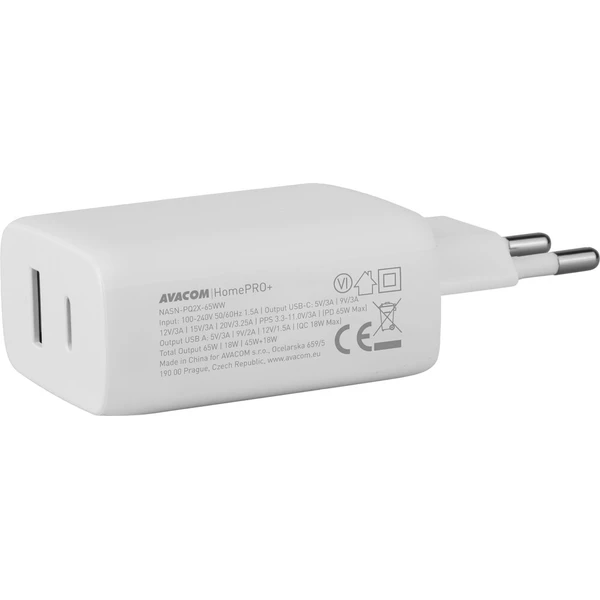 AVACOM HomePRO+ sieťová nabíjačka s Power Delivery 65W - Nabíjačky - Obrázok d_bdfb1d84d57e4e729d490e1348edbc20