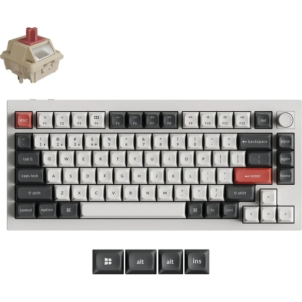 Keychron Q1 Ultra 8K Keychron Silk POM Red bezdrôtová herná klávesnica (US) biela - Klávesnice - Hlavný obrázok