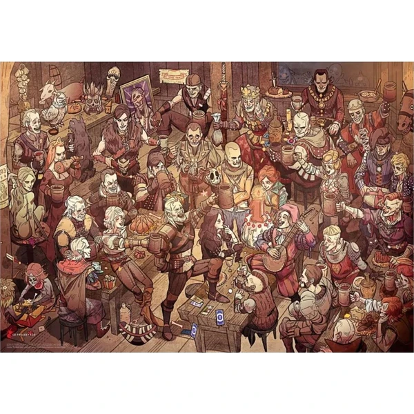 Gaming Puzzle: The Witcher (Wiedźmin) Birthday (1000) - Puzzle - Obrázok d_be3e1e61c327473582da28f0c3d6fa50