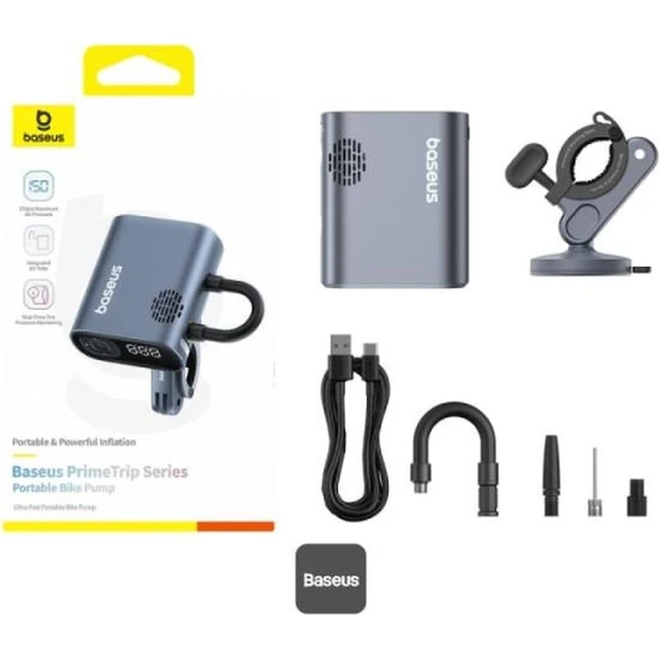 Baseus PrimeTrip kompresor na bicykel sivý - Čítačky čiarových kódov - Obrázok d_be763d94dcc847e88f49899f7b1b3a87