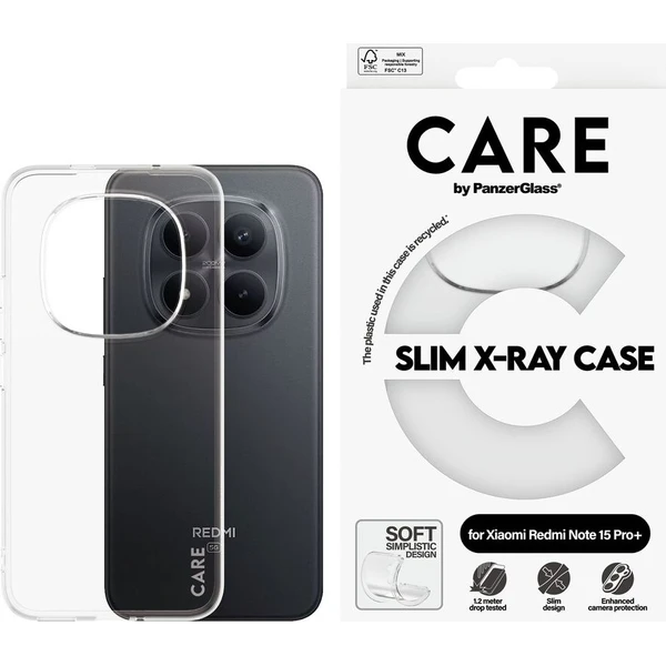 PanzerGlass® CARE X-Ray kryt Xiaomi Redmi Note 15 Pro+ 5G priehľadný - Puzdra - Hlavný obrázok