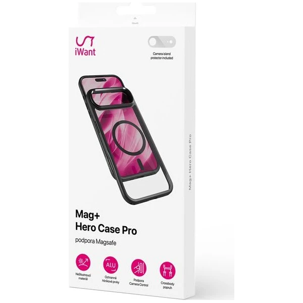 iWant Hero Pro Mag+ kryt pre iPhone Air + camera island protector čierna transparentná - Puzdra - Obrázok d_beb27bdb06d94766a3a7bbcc66e31669
