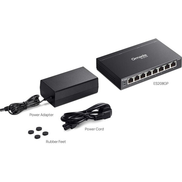TP-Link ES208GP 8xGb Easy Managed Omada prepínač - Switche - Obrázok d_bed66fdaeafb46afae88fe8d4e343713