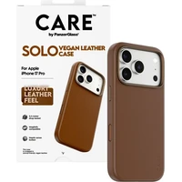 PanzerGlass® CARE SOLO MagSafe kryt z vegánskej kože iPhone 17 Pro hnedý - Puzdra
