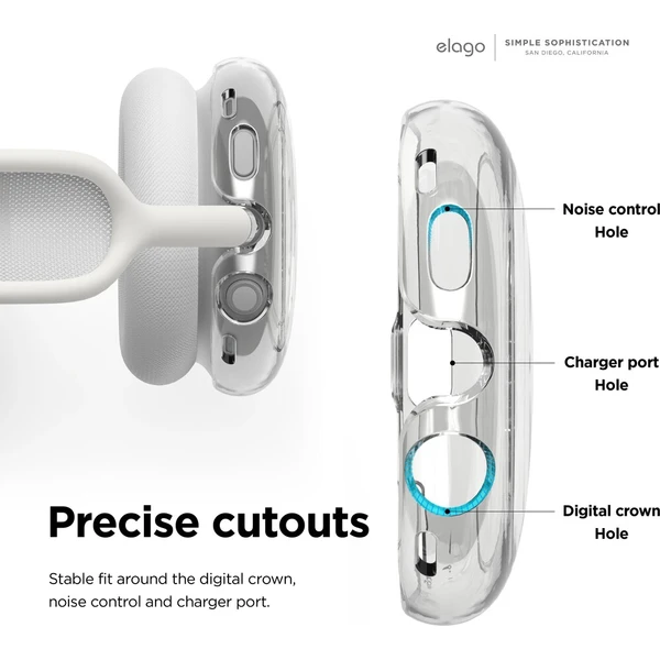 ELAGO Hybrid Case kryt pro Apple Airpods Max čirá - Puzdra - Obrázok d_bf2d660c7c4d4c8794faa54faf30bdb3