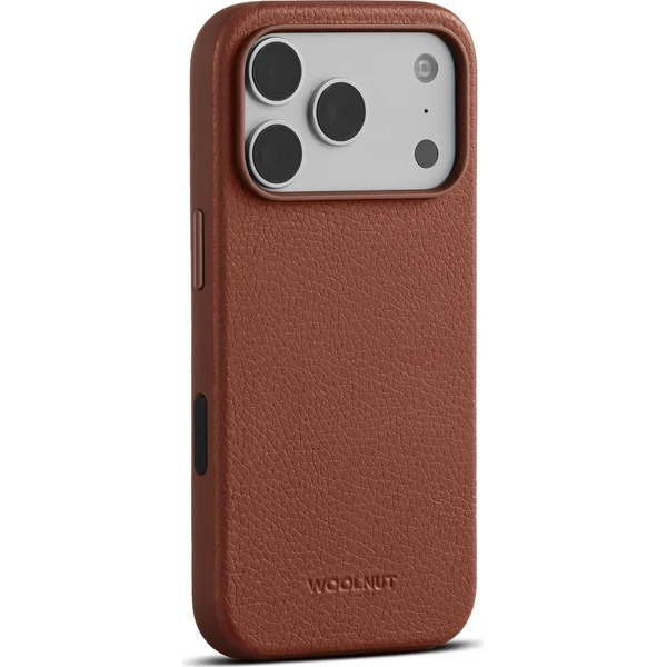 Woolnut MagSafe kožený kryt iPhone 18 Pro hnědý - Puzdra - Hlavný obrázok