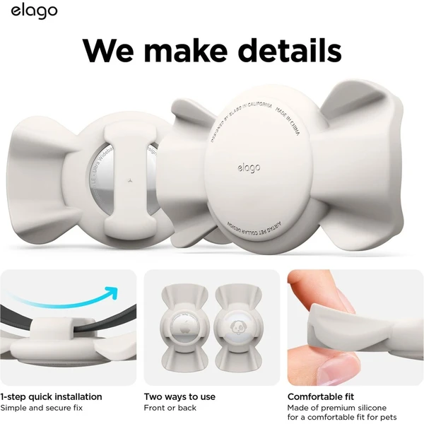 ELAGO obojok na psa púzdro pre Apple AirTag krémové - Puzdra - Obrázok d_bf5e8b168f0e424c90992a7046ea3df9