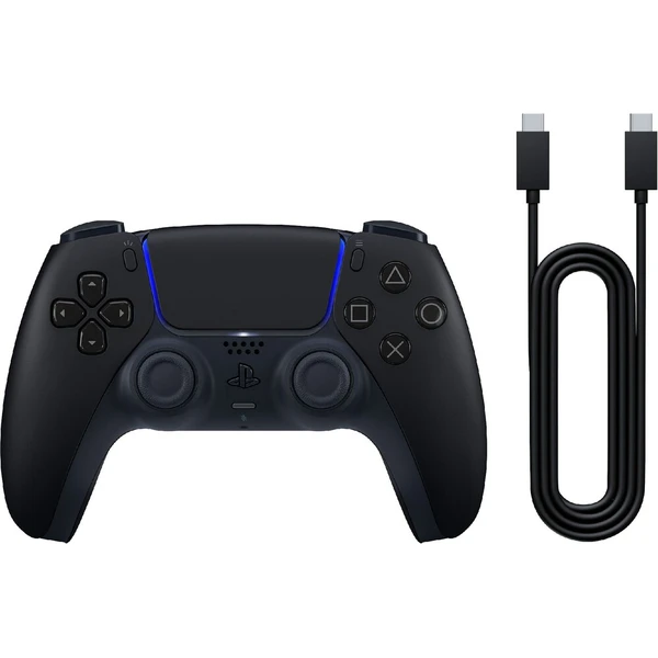 Bezdrôtový ovládač DualSense Midnight Black + kábel USB pre PC
