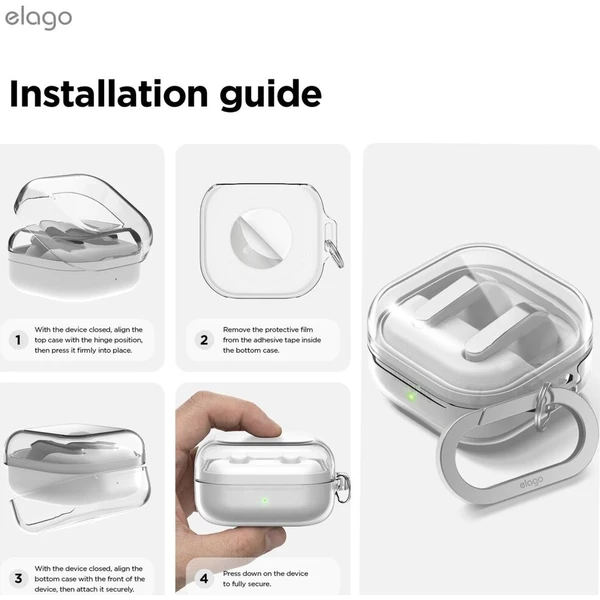 ELAGO Clear puzdro Samsung Galaxy Buds4/Buds4 Pro priehľadné - Puzdra - Obrázok d_bfa903d08535488aa945a2f453efc519