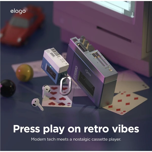 ELAGO Cassette Player púzdro Airpods 4 tmavomodré - Puzdra - Obrázok d_bff6d0e8a995473c8c9812f968f64f06