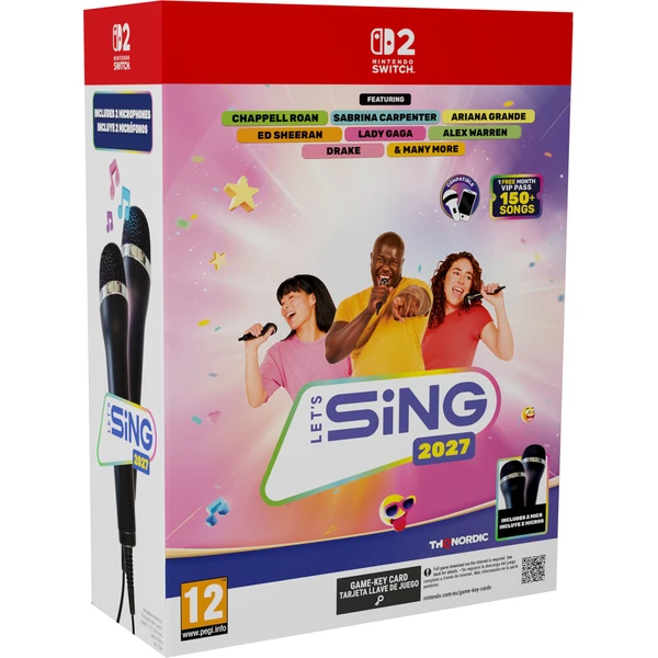Let’s Sing 2027 + 2 mikrofóny (Game-key card)(Switch 2) - Hry na Nintendo Switch 2 - Obrázok d_c063ec5f28564782837a7647d9ba50d3