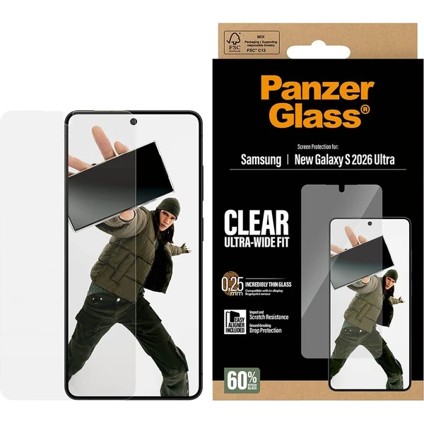 PanzerGlass® Ultra-Wide Fit sklo s inštalačným rámčekom Samsung Galaxy S26 Ultra - Ochranné fólie a sklo - Obrázok d_c0645ad7215248ccb82d0f3108cc78e9