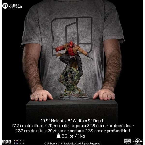 Soška IRON STUDIOS Hellboy 28 cm - Sochy a sošky - Obrázok d_c07ea1dc05e04887a42e1889c3dbdd25