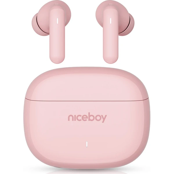Niceboy Pins 5 bezdrátová sluchátka růžová - Slúchadlá - Hlavný obrázok