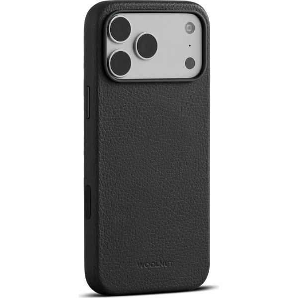 Woolnut MagSafe kožený kryt iPhone 18 Pro Max černý - Puzdra - Hlavný obrázok
