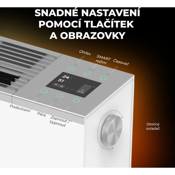 AENO FH1S chytré topení 2000W, efekt plamene bílé - Ohrievače - Obrázok d_c0e0633c4a3c45588c58691965abc6f4
