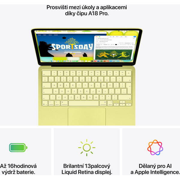 Apple MacBook Neo (2026) 8GB / 256GB citrusovo žltá - Notebooky - Obrázok d_c178b002626f4d88b2af7921c9f325e0