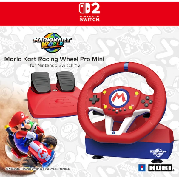 HORI Mario Kart Racing Wheel Pro Deluxe volant - Volanty - Obrázok d_c1eee5c7bb6a4402b9b71fab7453a432