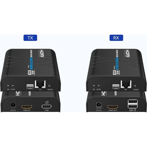 PremiumCord 4K@60Hz HDMI KVM extender s USB 2.0 na 120m cez LAN sieť, over IP - Ostatné - Obrázok d_c22179db11a04872a3f201837c86bea5
