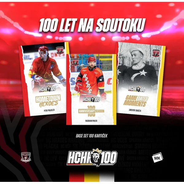 MK hokejové karty 2025 100 rokov na sútoku Hradec Králové box - Hokejové karty - Obrázok d_c2476fbeb7c2402ebc06bf32ac49cd75