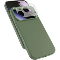 Epico Silicone Pro Mag+ MagSafe/Qi2 silikonový kryt iPhone 17 Pro/18 Pro khaki - Puzdra