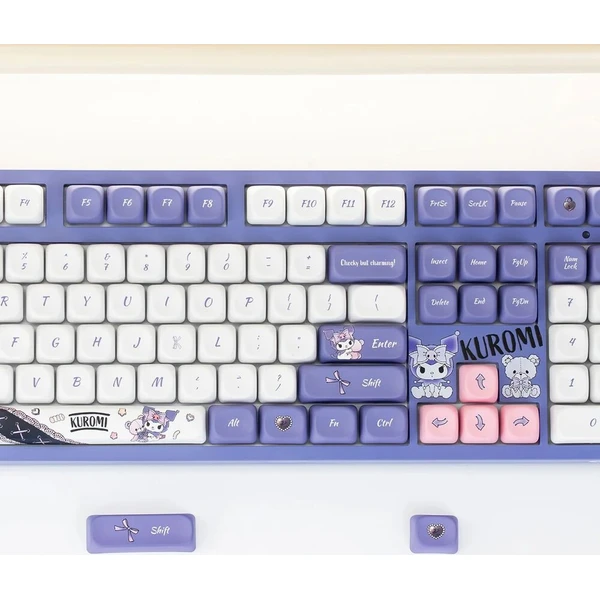 Akko x Kuromi 3108 V3 Akko Frost Pink (US) fialová - Klávesnice - Obrázok d_c3889edef0f64fee8cdea9642ebe9757