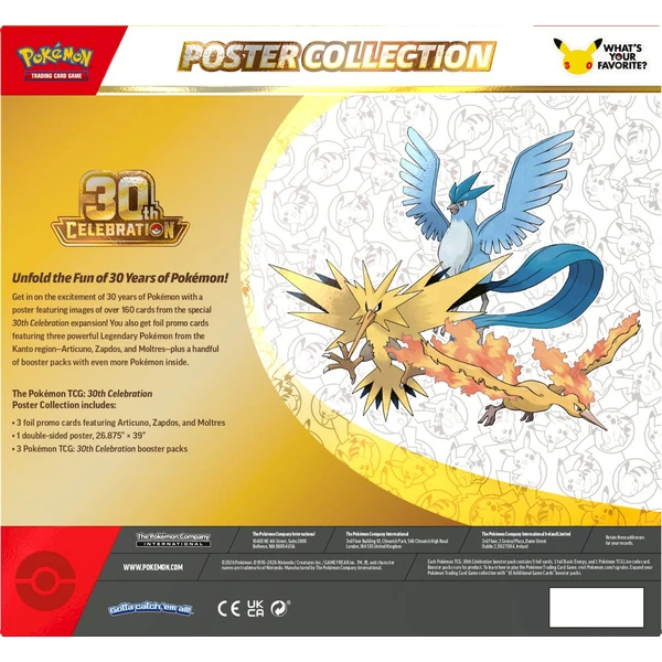 Pokémon TCG: 30th Celebration Poster Collection - Pokémon karty - Obrázok d_c3a9693741a046128d847de20f1c35e3